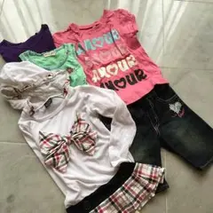 女の子 子供服 110♡ 5着 まとめ売り♡ トップス④&ボトムス①♡