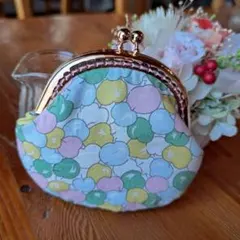 a-8 リバティ　ハンドメイド　がま口　モレロ