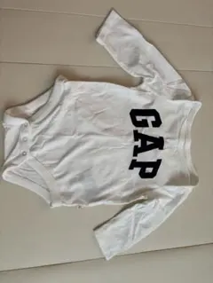 GAP ホワイト 長袖ロンパース 3-6ヶ月