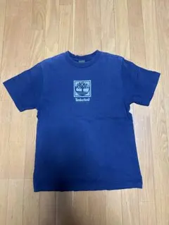 Timberland ネイビー ロゴ Tシャツ