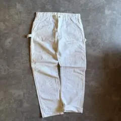 Dickies ダブルニー ペインターパンツ ホワイト W36 L32 ワイド