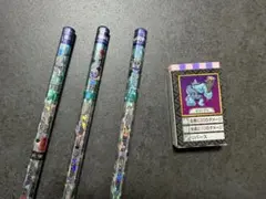 ドラゴンクエスト　バトル鉛筆　ドラクエ　バトエン　　　メタル3本&消しゴムセット