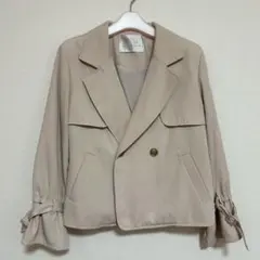 MAJESTIC LEGON バックリボンショートトレンチ
