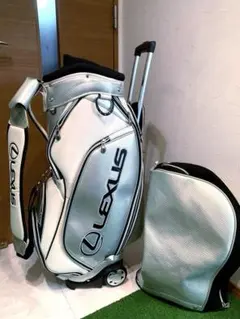 R950 LEXUS レクサス ゴルフバッグ キャディバッグ 青 白 オシャレ