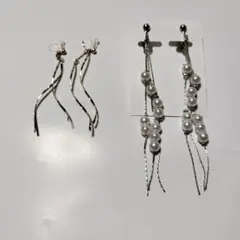 ハンドメイドイヤリング2点セット