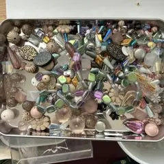 ビーズまとめ売りビーズアソート手染めビーズと連売りガラスビーズ