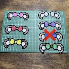 27 うちわ文字 デコ パーツ 応援うちわ グリッター 緑 団扇文字 猫耳