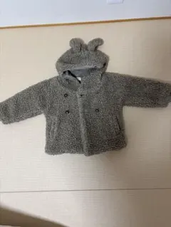 1 + in the family耳つきフード ボアジャケット 24M／90