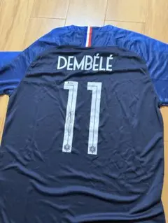 フランス代表 シャツ DEMBELE 11直接サイン入りユニホーム補償書付き