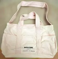 BOUCHE PARIS キャンバス トートバッグ ピンク - メルカリ