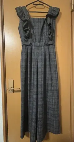 evelyn フリルオーバーオール オールインワン