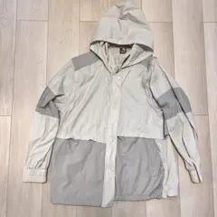 ワークマン はっ水 ジャケット LL レディース フード付 ベージュグレー