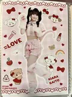 イコラブ齋藤樹愛羅さんmikkoコラボ生写真ヒキ