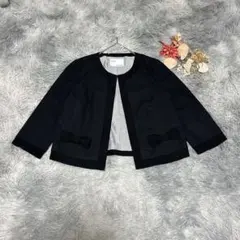 IÉNA イエナ（M）7分袖 ジャケット ノーカラー クルーネック 日本製