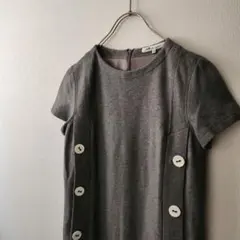 a5 美品 49AV ジュンコシマダ チュニック ワンピース グレー/38
