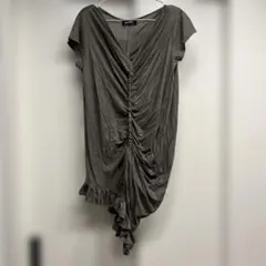 ZUCCAオリーブグリーン 半袖ミニワンピース