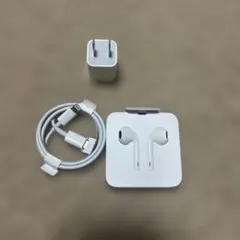 Apple純正 イヤホン/充電器/ケーブル(タイプc-Lightning)未使用