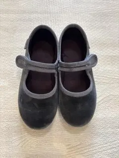 Cienta ☆ シエンタ　ベロアシューズ　バレエシューズ　グレー　17㎝