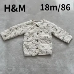 美品　H&M キルティングジャケット 12〜18m/86