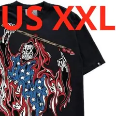 ビンテージTシャツ✖️スカル✖️ドクロ✖️ビッグ✖️アメリカ製✖️USXXL✖️黒✖️①