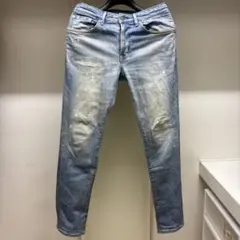 【オシャレ】　EDWIN エドウィン　ストレッチ　ダメージ加工　ジーンズ