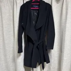 Cole Haan ブラックネイビー　ガウンコート　サイズ4