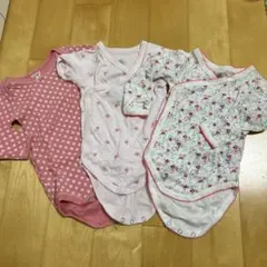 プチバトー 67cm ベビー肌着 3着セット