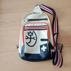 カステルバジャック ホワイト/ネイビー ショルダーバッグ