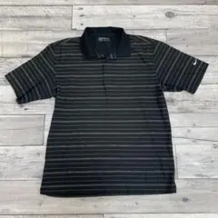 NIKE GOLF　ナイキゴルフ　メンズ　ポロシャツ　ブラック　ボーダー　Ｍ