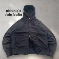 00s old uniqlo ダブルジップパーカー サンフェードパーカー y2k