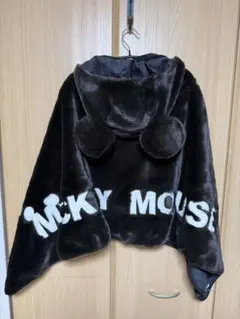 ミッキー　美品 TOKYO　Disney　RESORT 黒 ポンチョ FREE
