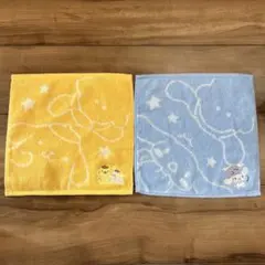 サンリオ×オバケーヌ 刺繍タオル 2枚セット☆/ ポムポムプリン&シナモン