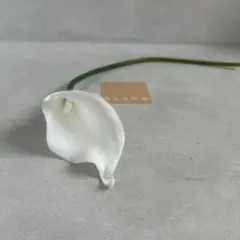 (№33②) カラー　白(軸：白) 　髪飾り　結婚式　卒業式　七五三