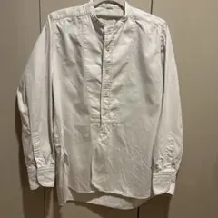 45R 長袖 バンドカラーシャツ ホワイトのサムネイル