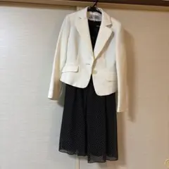 JOYBELLA ホワイトジャケットとドットワンピースセット サイズ7 入学式