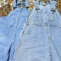 デニムオーバーオール ライトブルーSサイズ 2点セット新品未使用