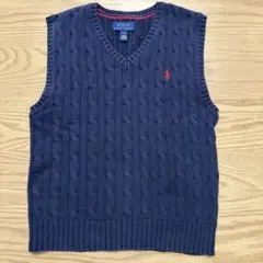 Polo Ralph Lauren ネイビー Vネックベスト S/P(8)