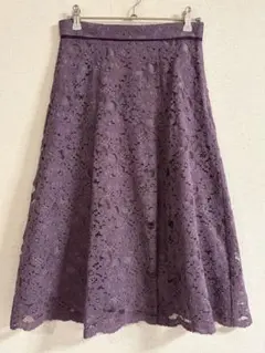 PROPORTION レースフレアスカート(くすみピンク)