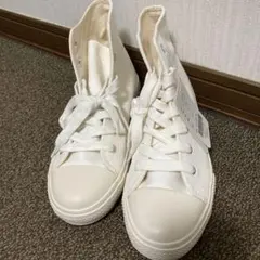 訳あり新品！ハトマ　ハイカットスニーカー　Lサイズ　レディース