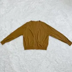 STYLE DELI ニットカーディガン 長袖 茶 F【A0298】のサムネイル