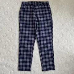 ローリーズファーム ネイビー系チェック スラックス
