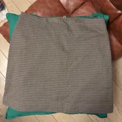 チェック柄タイトスカート h&m