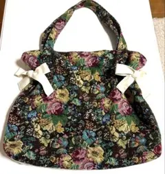 merry jenny キルトジャガードトートbag ブラウンのサムネイル