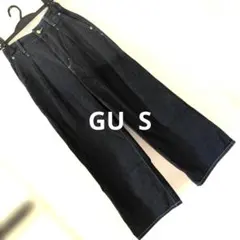 GU ワイドレッグデニム S