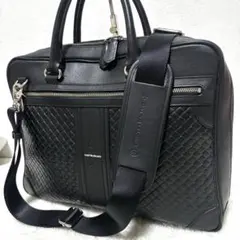 GIVENCHY 2wayブリーフケース 黒 A4可 通勤 ショルダー 保存袋付