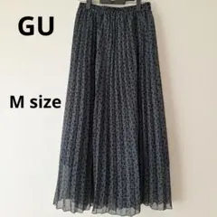 セール！　美品　GU シフォンプリーツ ロングスカート Mサイズのサムネイル