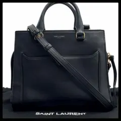 6411 美品 サンローラン イーストサイド 2WAYバッグ ブラック レザー