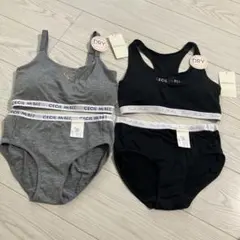 新品CECIL McBEE 165cmブラジャーショーツセット グレー/ブラック
