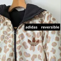 アディダス　フリースジャケット ヒョウ柄　レオパード柄　ジャージ　Y2K