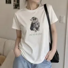 earth music&ecology 子猫プリント Tシャツのサムネイル
